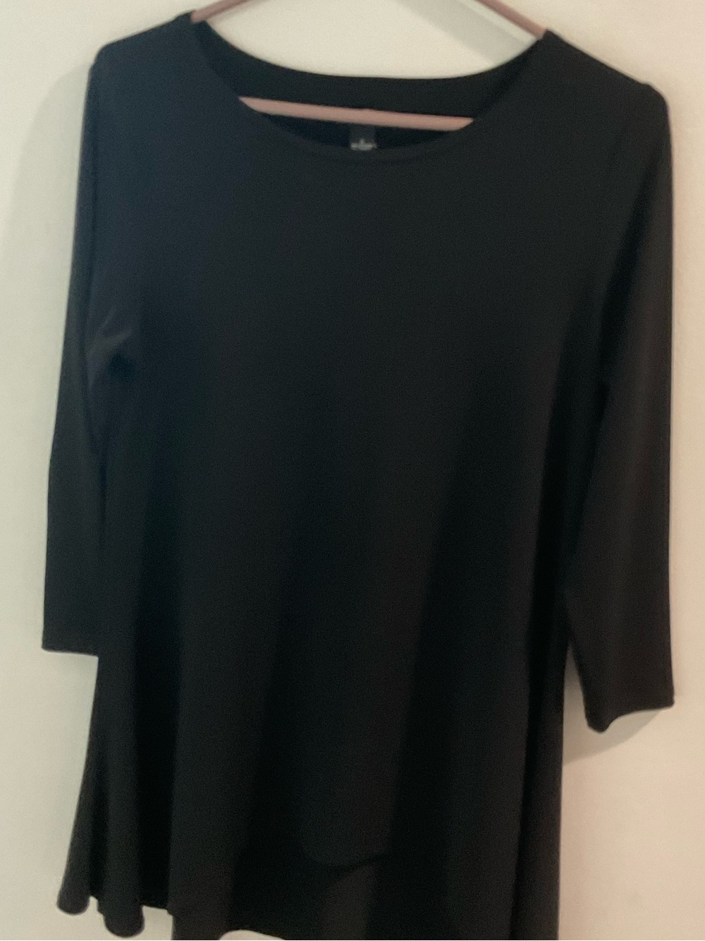 Alfani Black A-Line Tunic Top